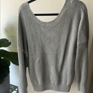 Women's Gray Knit Sweater